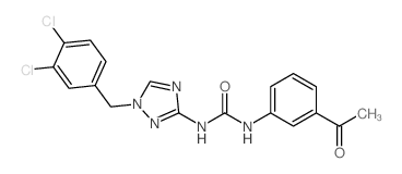 cas no 708221-39-0 is 1-(3-ACETYLPHENYL)-3-(1-(3,4-DICHLOROBENZYL)-1H-1,2,4-TRIAZOL-3-YL)UREA