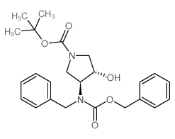 cas no 708273-38-5 is (3S,4S)-TERT-BUTYL 3-(BENZYL((BENZYLOXY)CARBONYL)AMINO)-4-HYDROXYPYRROLIDINE-1-CARBOXYLATE