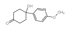 cas no 708273-57-8 is 4-Hydroxy-4-(6-methoxypyridin-3-yl)cyclohexanone