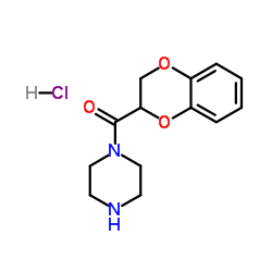 cas no 70918-74-0 is 1-(2,3-Dihydro-1,4-benzodioxin-2-ylcarbonyl)piperazine hydrochloride