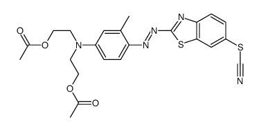 cas no 71002-18-1 is 2-[[4-[bis[2-(acetyloxy)ethyl]amino]-2-methylphenyl]azo]benzothiazol-6-yl thiocyanate