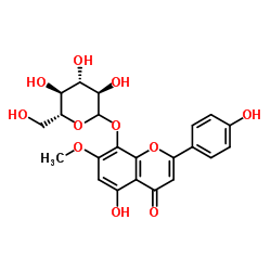 cas no 710952-13-9 is 5,8,4'-Trihydroxy-7-methoxyflavone 8-O-glucoside