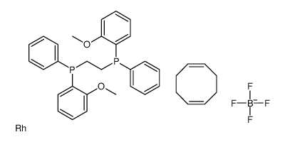 cas no 71423-54-6 is (s,s)-1,2-ethanediyl-bis-[(2-methoxyphenyl)-phenylphosphine]]-(1,5-cyclooctadiene)-rhodium(i)]-tetrafluoroborate
