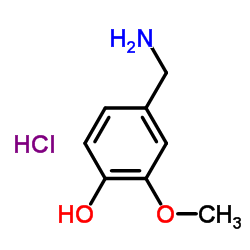 cas no 7149-10-2 is 4-Hydroxy-3-methoxybenzylamine hydrochloride