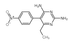 cas no 71552-34-6 is 2,4-Pyrimidinediamine,6-ethyl-5-(4-nitrophenyl)-