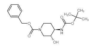 cas no 724787-53-5 is BENZYL (3R,4R)-4-(TERT-BUTOXYCARBONYLAMINO)-3-HYDROXYPIPERIDINE-1-CARBOXYLATE