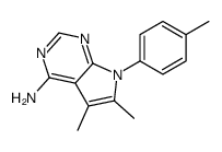 cas no 72578-43-9 is 5,6-DIMETHYL-7-(4-METHYLPHENYL)-7H-PYRROLO[2,3-D]PYRIMIDIN-4-AMINE