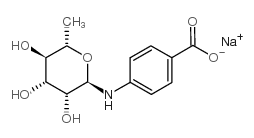 cas no 72880-48-9 is Benzoic acid, 4-[(6-deoxy-α-L-mannopyranosyl)amino]-, sodium salt