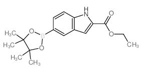 cas no 736990-02-6 is Ethyl 5-(4,4,5,5-tetramethyl-1,3,2-dioxaborolan-2-yl)-1H-indole-2-carboxylate