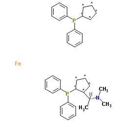 cas no 74311-56-1 is [R,R]-1-[1-dimethylaminoethyl]-1',2-bis[diphenylphosphino]ferrocene