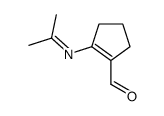 cas no 74328-28-2 is 1-Cyclopentene-1-carboxaldehyde, 2-[(1-methylethylidene)amino]- (9CI)