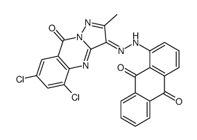 cas no 74336-60-0 is 1-[(5,7-dichloro-1,9-dihydro-2-methyl-9-oxopyrazolo[5,1-b]quinazolin-3-yl)azo]anthraquinone