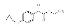 cas no 745052-94-2 is Ethyl2-(4-(cyclopropylthio)phenyl)-2-oxoacetate