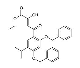 cas no 747414-19-3 is ETHYL 4-(2,4-BIS(BENZYLOXY)-5-ISOPROPYLPHENYL)-2-HYDROXY-4-OXOBUT-2-ENOATE