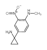 cas no 749195-18-4 is Benzenamine, 4-(1-aminocyclopropyl)-N-methyl-2-nitro-