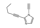 cas no 750647-95-1 is 1H-Imidazole,1-ethynyl-2-(1-pentynyl)-(9CI)