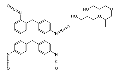 cas no 75880-28-3 is 3-[2-(3-hydroxypropoxy)propoxy]propan-1-ol,1-isocyanato-2-[(4-isocyanatophenyl)methyl]benzene,1-isocyanato-4-[(4-isocyanatophenyl)methyl]benzene
