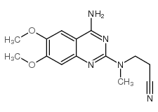 cas no 76362-28-2 is N-(4-AMINO-6,7-DIMETHOXYQUINAZOL-2-YL)-N-METHYL-2-CYANOETHYLAMINE