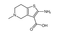 cas no 768317-39-1 is Thieno[3,2-c]pyridine-3-carboxylic acid, 2-amino-4,5,6,7-tetrahydro-5-methyl- (9CI)