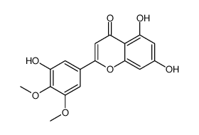 cas no 76900-87-3 is 4H-1-Benzopyran-4-one, 5,7-dihydroxy-2-(3-hydroxy-4,5-dimethoxyphenyl)-
