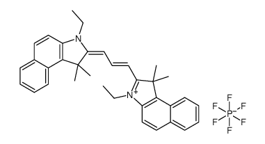 cas no 769933-13-3 is 3-Ethyl-2-[3-(3-ethyl-1,3-dihydro-1,1-dimethyl-2H-benz[e]indol-2-ylidene)-1-propen-1-yl]-1,1-dimethyl-1H-benz[e]indolium hexafluorophosphate(1-) (1:1)