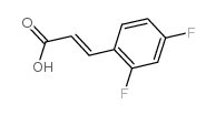 cas no 774-73-2 is 2,4-Difluorocinnamic Acid