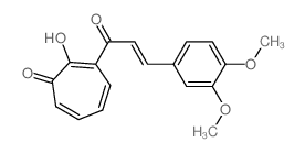 cas no 77633-03-5 is 2,4,6-Cycloheptatrien-1-one,3-[3-(3,4-dimethoxyphenyl)-1-oxo-2-propen-1-yl]-2-hydroxy-