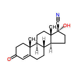 cas no 77881-13-1 is (17alpha)-17-hydroxy-3-oxoandrost-4-ene-17-carbonitrile