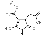 cas no 77978-73-5 is 2-(4-methoxycarbonyl-5-methyl-2-oxo-1,3-dihydropyrrol-3-yl)acetic acid