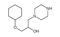 cas no 780025-98-1 is 1-CYCLOHEXYLOXY-3-PIPERAZIN-1-YL-PROPAN-2-OL