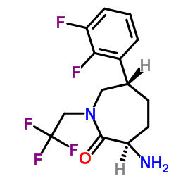 cas no 781650-41-7 is (3R,6S)-3-amino-6-(2,3-difluorophenyl)-1-(2,2,2-trifluoroethyl)azepan-2-one
