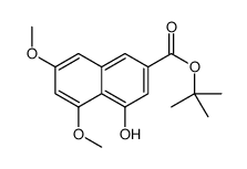 cas no 78395-60-5 is 2-Methyl-2-propanyl 4-hydroxy-5,7-dimethoxy-2-naphthoate