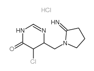 cas no 792909-12-7 is 5-chloro-6-((2-iminopyrrolidin-1-yl)methyl)-5,6-dihydropyrimidin-4(3h)-one hydrochloride