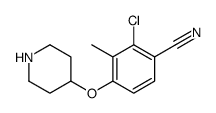 cas no 796600-51-6 is 2-chloro-3-methyl-4-piperidin-4-yloxybenzonitrile