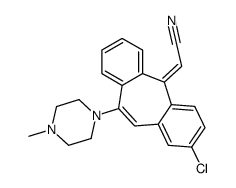 cas no 79781-95-6 is (2E)-2-[3-chloro-6-(4-methylpiperazin-1-yl)dibenzo[1,2-[7]annulen-11-ylidene]acetonitrile