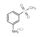 cas no 80213-28-1 is Benzenamine,3-(methylsulfonyl)-, hydrochloride (1:1)