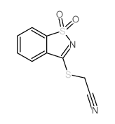 cas no 80357-08-0 is 2-((1,1-DIOXIDOBENZO[D]ISOTHIAZOL-3-YL)THIO)ACETONITRILE