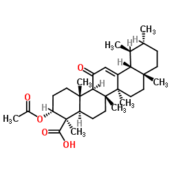 cas no 8050-07-5 is (3α)-3-Acetoxy-11-oxours-12-en-24-oic acid