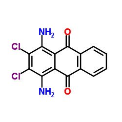 cas no 81-42-5 is 1,4-Diamino-2,3-dichloro-9,10-anthraquinone