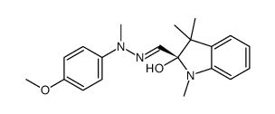 cas no 81241-99-8 is 1H-Indole-2-carboxaldehyde,2,3-dihydro-2-hydroxy-1,3,3-trimethyl-,(4-methoxyphenyl)methylhydrazone