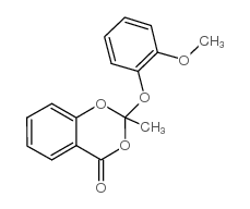 cas no 81674-79-5 is 2-(2-methoxyphenoxy)-2-methyl-1,3-benzodioxin-4-one