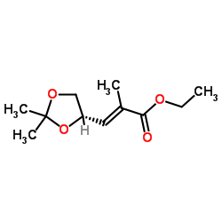 cas no 81997-76-4 is ethyl (E)(S)-3-(2,2-dimethyl[1,3]dioxolane-4-yl)-2-methylacrylate