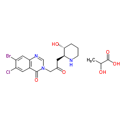 cas no 82186-71-8 is HALOFUGINONE LACTATE