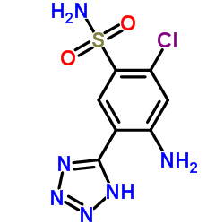 cas no 82212-14-4 is 4-Amino-2-chloro-5-(1H-tetrazol-5-yl)benzenesulfonamide