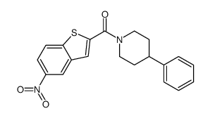 cas no 832102-96-2 is (5-nitro-1-benzothiophen-2-yl)-(4-phenylpiperidin-1-yl)methanone