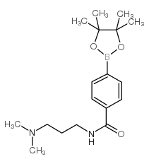 cas no 832114-10-0 is N-(3-DIMETHYLAMINOPROPYL)-4-(4,4,5,5-TETRAMETHYL-1,3,2-DIOXABOROLAN-2-YL)BENZAMIDE