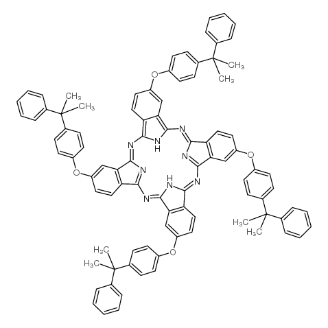cas no 83484-76-8 is tetrakis(4-cumylphenoxy)phthalocyanine