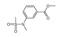 cas no 834869-24-8 is methyl 3-[methyl(methylsulfonyl)amino]benzoate