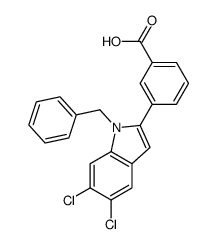 cas no 835595-10-3 is 3-(1-benzyl-5,6-dichloroindol-2-yl)benzoic acid