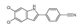 cas no 835595-17-0 is 4-(5,6-dichloro-1H-indol-2-yl)benzonitrile